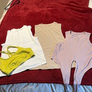 Lululemon training bra and shirts